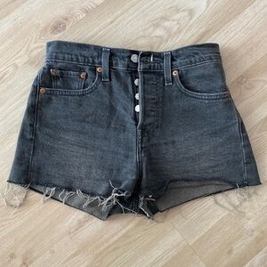 Levi’s black Jean shorts size 25
